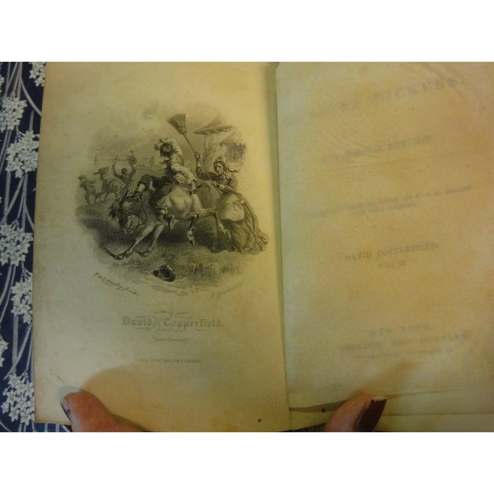 Works of Charles dickens household ed vol II david Copperfield vintage book 1863